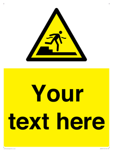 Custom warning Submerged step or steps